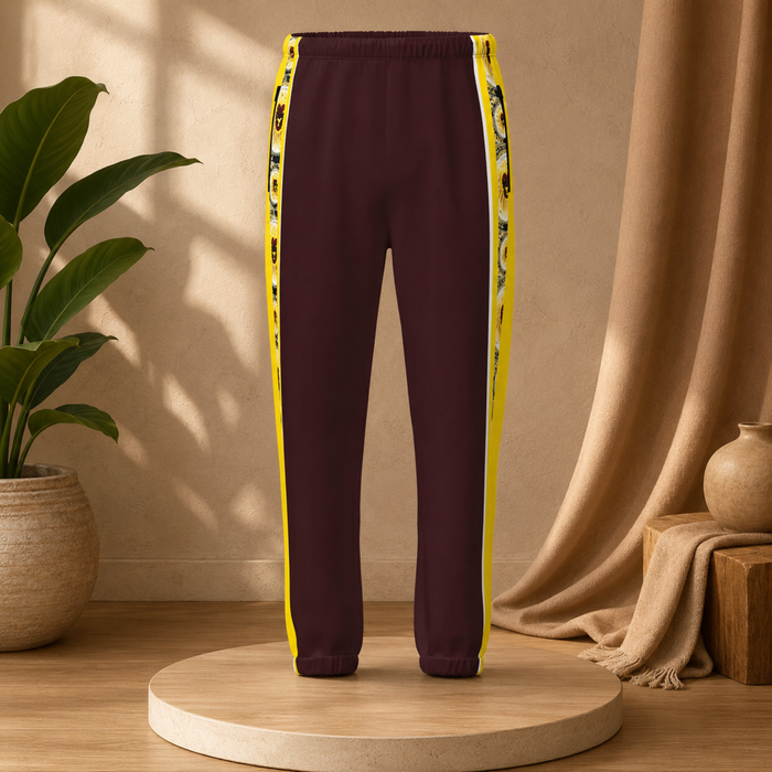 Yahusha: The Lion of Judah™ (03-01) — The Royal Seal of Judah™ | Men's Faille Fleece Joggers
