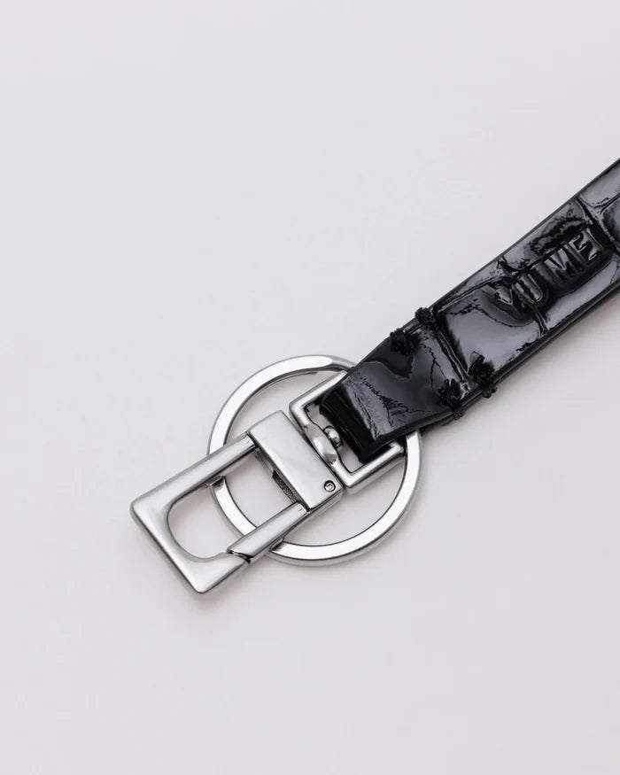 Yu Mei Key Fob | Black Croc