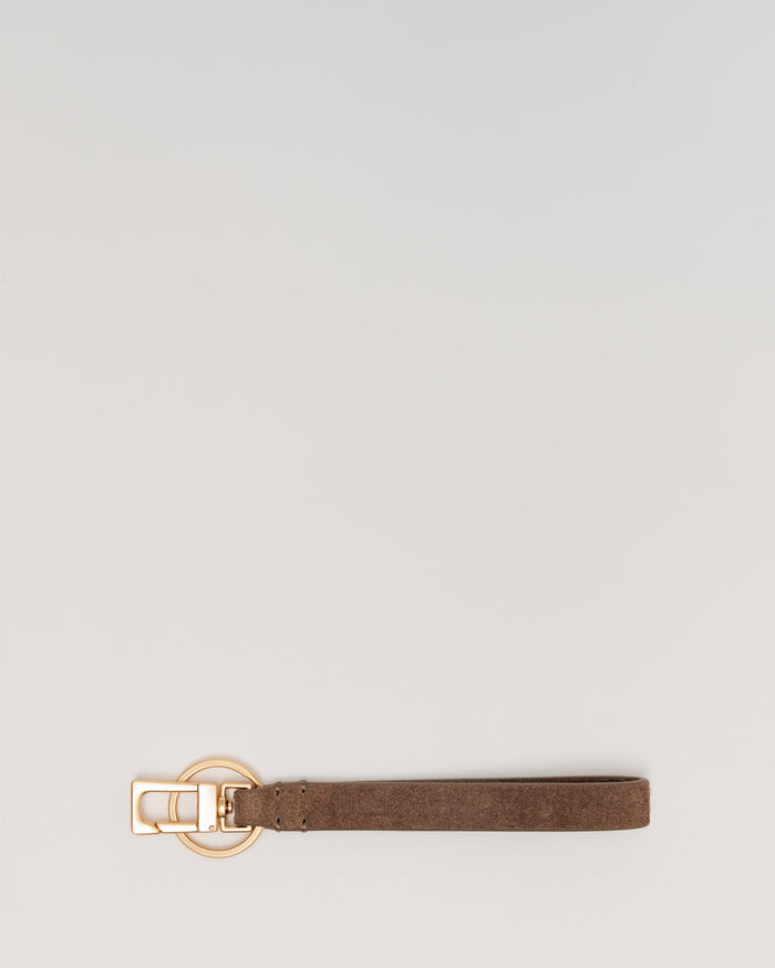 Yu Mei Key Fob | Sand Stone Suede