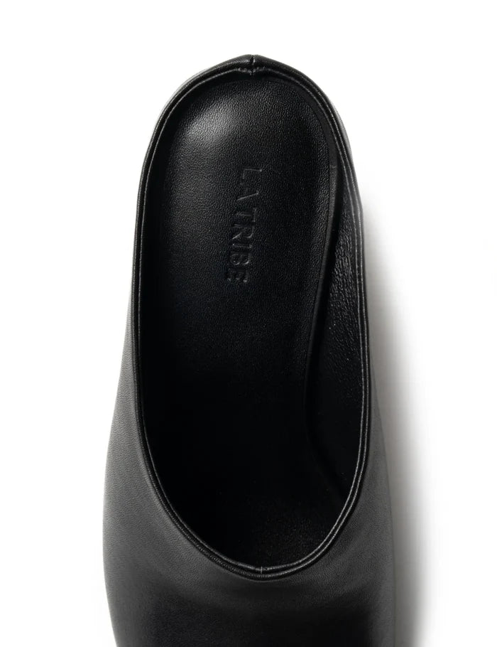 Zoe Open Toe Mule | Black